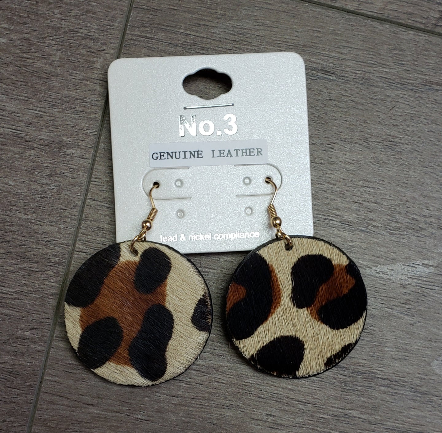 Leopard Textured Earrings