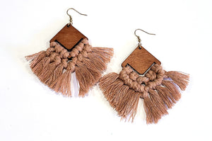 Wooden Knot Earrings